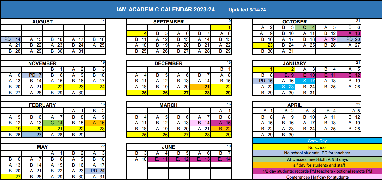 IAM Calendar